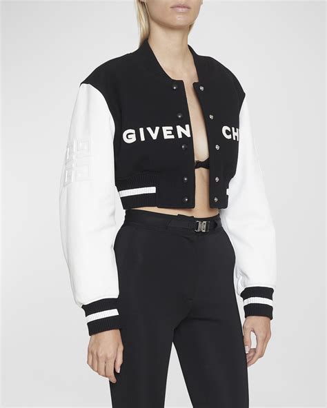 givenchy varsity jacket womens|cropped varsity jacket women.